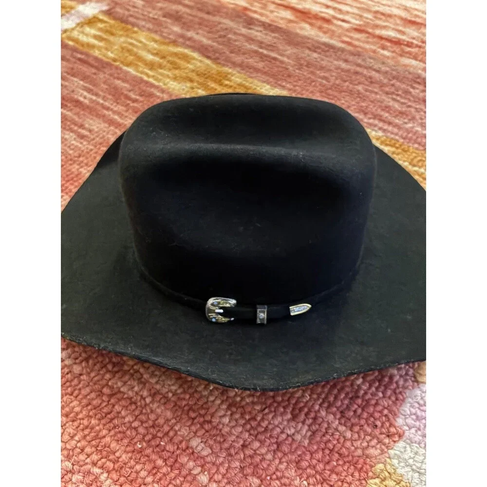 Bullhide Kingman Jr Kids Cowboy Hat Black Wool Felt Youth OSFM